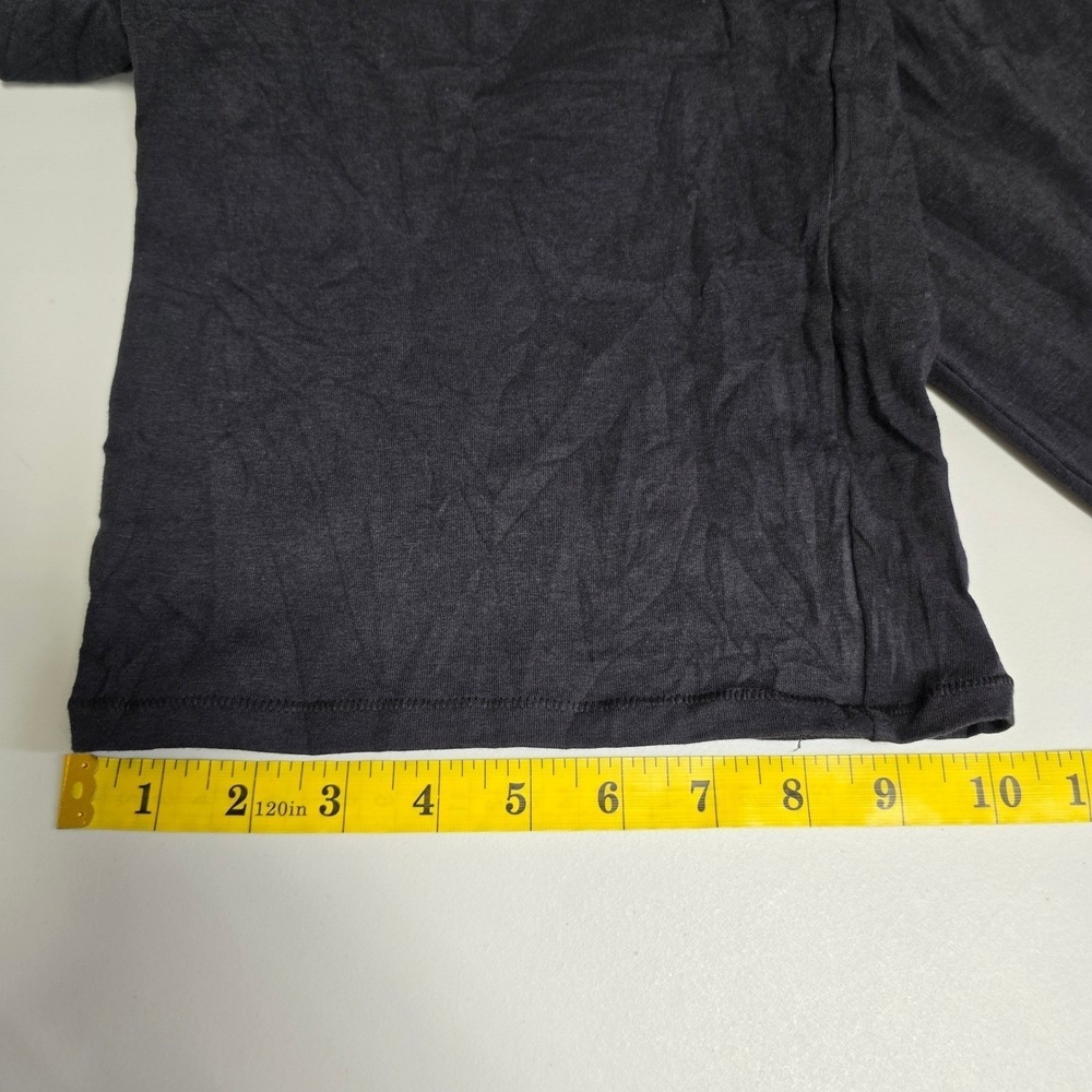 SKIMS Boyfriend Loose Pant Women Size M Onyx Black Modal Cotton Lounge‎ Pajamas - Picture 12 of 13